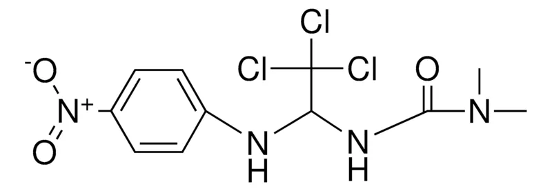 Sigma-Aldrich 1,1-DIMETHYL-3-(2,2,2-TRICHLORO-1-(4-NITRO-PHENYLAMINO)-ETHYL)-UREA,AldrichCPR