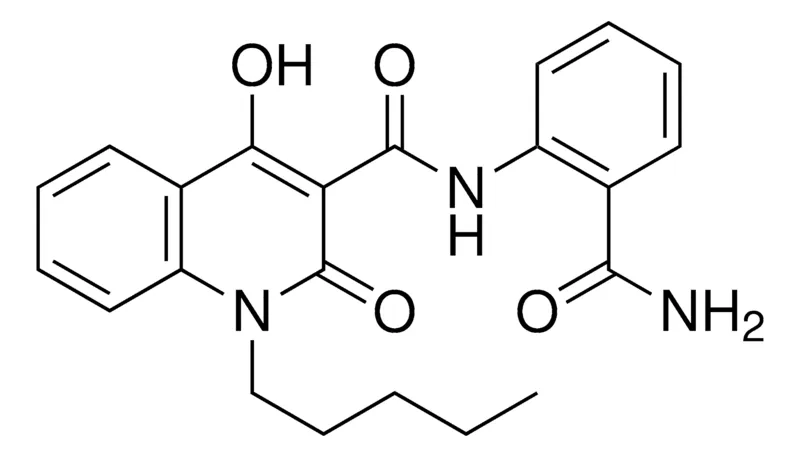 Sigma-Aldrich 4-HO-2-OXO-1-PENTYL-1,2-2H-QUINOLINE-3-CARBOXYLIC ACID (2-CARBAMOYL-PH)-AMIDE,AldrichCPR