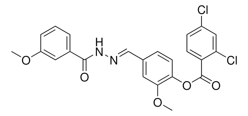 Sigma-Aldrich 2-METHOXY-4-(2-(3-METHOXYBENZOYL)CARBOHYDRAZONOYL)PHENYL 2,4-DICHLOROBENZOATE,AldrichCPR