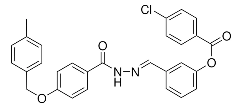 Sigma-Aldrich 3-(2-(4-((4-METHYLBENZYL)OXY)BENZOYL)CARBOHYDRAZONOYL)PHENYL 4-CHLOROBENZOATE,AldrichCPR