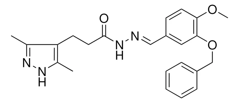 Sigma-Aldrich N'-(3-(BENZYLOXY)4-MEO-BENZYLIDENE)3-(3,5-DI-ME-1H-PYRAZOL-4-YL)PROPANOHYDRAZIDE,AldrichCPR