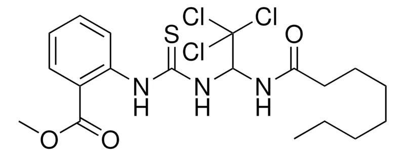 Sigma-Aldrich 2-(3-(2,2,2-TRICHLORO-1-OCTANOYLAMINO-ET)-THIOUREIDO)-BENZOIC ACID METHYL ESTER,AldrichCPR