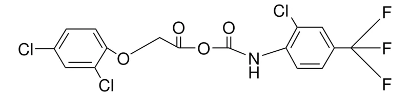 Sigma-Aldrich 2-(2,4-DICHLOROPHENOXY)ACETYL N-(2-CHLORO-4-(TRIFLUOROMETHYL)PHENYL)CARBAMATE,AldrichCPR
