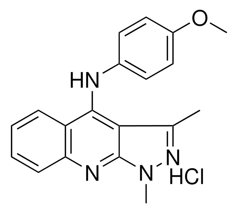 Sigma-Aldrich N-(4-METHOXY-PH)-1,3-DIMETHYL-1H-PYRAZOLO(3,4-B)QUINOLIN-4-AMINE HYDROCHLORIDE,AldrichCPR