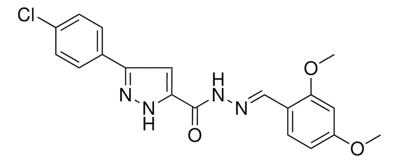 Sigma-Aldrich 5-(4-CL-PH)-2H-PYRAZOLE-3-CARBOXYLIC ACID (2,4-DIMETHOXY-BENZYLIDENE)-HYDRAZIDE,AldrichCPR