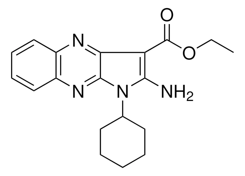 Sigma-Aldrich 2-AMINO-1-CYCLOHEXYL-1H-PYRROLO(2,3-B)QUINOXALINE-3-CARBOXYLIC ACID ETHYL ESTER，AldrichCPR
