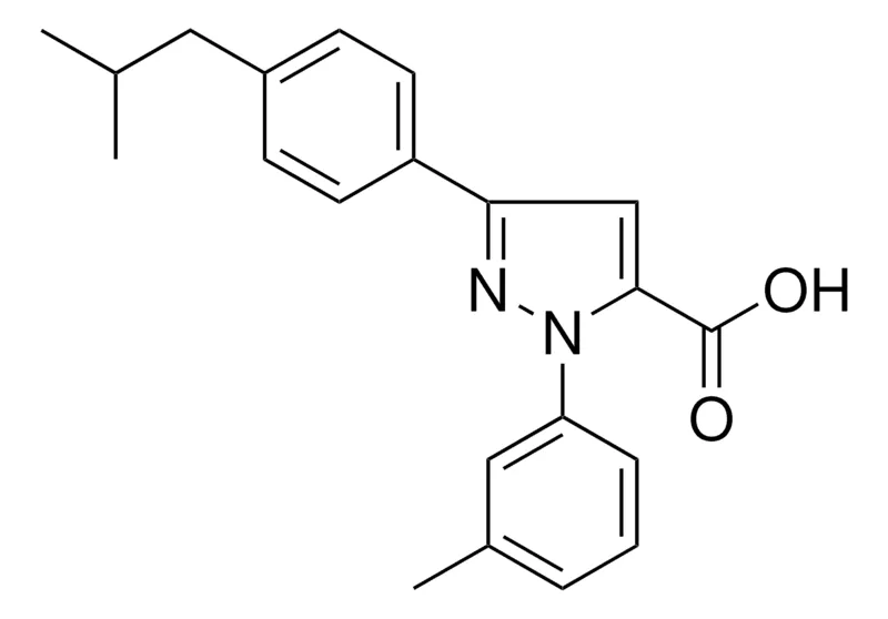 Sigma-Aldrich 3-(4-ISOBUTYLPHENYL)-1-(3-METHYLPHENYL)-1H-PYRAZOLE-5-CARBOXYLIC ACID,AldrichCPR