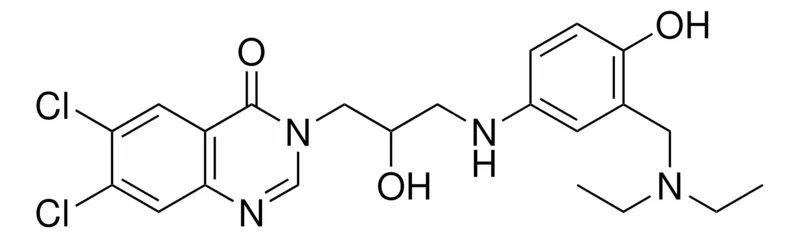 Sigma-Aldrich 6,7-DI-CL-3-(3-(3-((DIETHYLAMINO)ME)-4-HO-ANILINO)-2-HO-PR)-4(3H)-QUINAZOLINONE,AldrichCPR