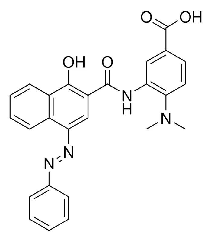 Sigma-Aldrich 4-(DIMETHYLAMINO)-3-((1-HO-4-(PHENYLDIAZENYL)-2-NAPHTHOYL)AMINO)BENZOIC ACID,AldrichCPR