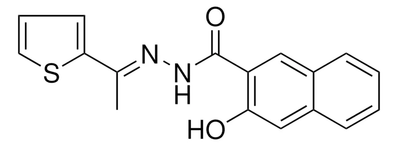 Sigma-Aldrich 3-HYDROXY-NAPHTHALENE-2-CARBOXYLIC ACID (1-THIOPHEN-2-YL-ETHYLIDENE)-HYDRAZIDE,AldrichCPR