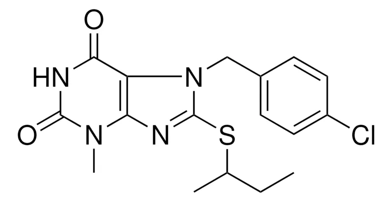 Sigma-Aldrich 8-SEC-BUTYLSULFANYL-7-(4-CHLORO-BENZYL)-3-METHYL-3,7-DIHYDRO-PURINE-2,6-DIONE,AldrichCPR