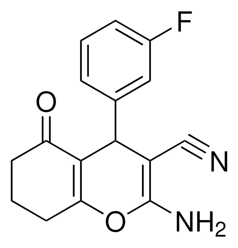 Sigma-Aldrich 2-AMINO-4-(3-FLUORO-PHENYL)-5-OXO-5,6,7,8-TETRAHYDRO-4H-CHROMENE-3-CARBONITRILE,AldrichCPR