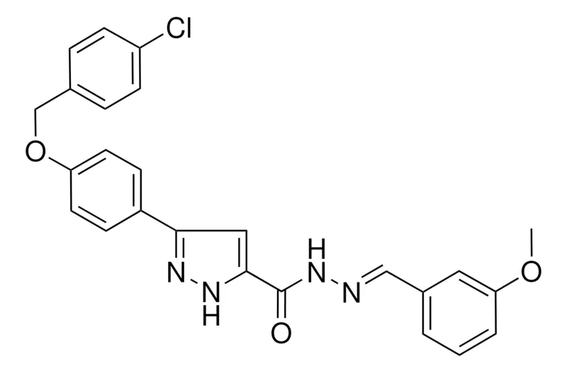 Sigma-Aldrich 3-(4-((4-CL-BENZYL)OXY)PH)N'-(3-METHOXYBENZYLIDENE)-1H-PYRAZOLE-5-CARBOHYDRAZIDE,AldrichCPR
