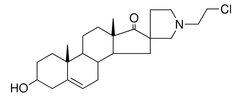 Sigma-Aldrich (10R,13S)-1'-(2-CHLOROETHYL)-3-HYDROXY-10,13-DIMETHYL-1,3,4,7,8,9,10,11,12,13,14,15-DODECAHYDROSPIRO[CYCLOPENTA[A]PHENANTHRENE-16,3'-PYRROLIDIN]-17(2H)-ONE，AldrichCPR