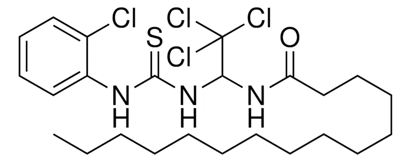 Sigma-Aldrich PENTADECANOIC ACID (2,2,2-TRICHLORO-1-(3-(2-CL-PHENYL)-THIOUREIDO)-ETHYL)-AMIDE,AldrichCPR