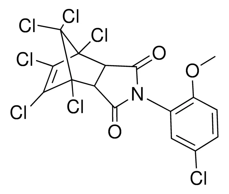 Sigma-Aldrich N-(5-CHLORO-2-METHOXYPHENYL)-1,4,5,6,7,7-HEXACHLORO-5-NORBORNENE2,3DICARBOXIMIDE，AldrichCPR
