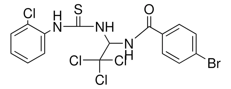 Sigma-Aldrich 4-BROMO-N-(2,2,2-TRICHLORO-1-(3-(2-CHLORO-PHENYL)-THIOUREIDO)-ETHYL)-BENZAMIDE,AldrichCPR