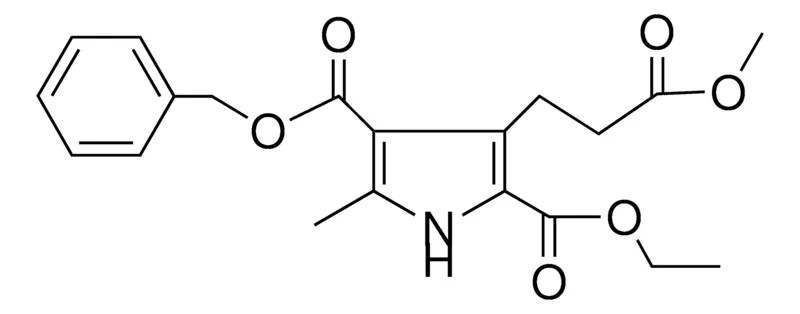 Sigma-Aldrich 3-(2-MEO-CARBONYL-ET)-5-ME-PYRROLE-2,4-DICARBOXYLIC ACID 4-BZL ESTER 2-ET ESTER,AldrichCPR