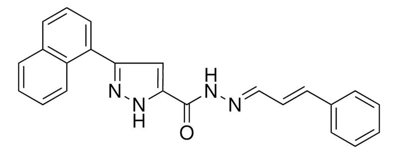 Sigma-Aldrich 5-NAPHTHALEN-1-YL-2H-PYRAZOLE-3-CARBOXYLIC ACID (3-PHENYL-ALLYLIDENE)-HYDRAZIDE,AldrichCPR