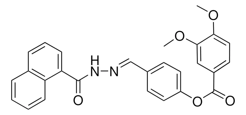 Sigma-Aldrich 4-(2-(1-NAPHTHOYL)CARBOHYDRAZONOYL)PHENYL 3,4-DIMETHOXYBENZOATE，AldrichCPR