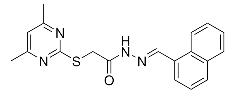 Sigma-Aldrich 2(4,6-DI-ME-PYRIMIDIN-2-YLSULFANYL)ACETIC ACID NAPHTHALEN-1YLMETHYLENE-HYDRAZIDE,AldrichCPR