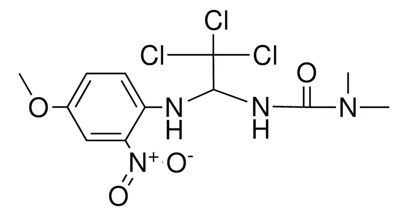 Sigma-Aldrich 1,1-DIMETHYL-3-(2,2,2-TRICHLORO-1-(4-METHOXY-2-NITRO-PHENYLAMINO)-ETHYL)-UREA,AldrichCPR