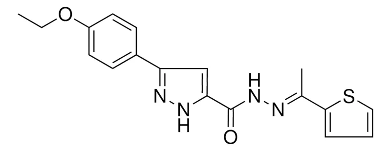 Sigma-Aldrich 5-(4-ETO-PH)-2H-PYRAZOLE-3-CARBOXYLIC ACID (1-THIOPHEN-2-YL-ETHYLIDENE)HYDRAZIDE,AldrichCPR