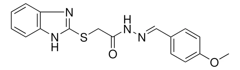 Sigma-Aldrich 2-(1H-BENZOIMIDAZOL-2-YLSULFANYL)-ACETIC ACID (4-METHOXY-BENZYLIDENE)-HYDRAZIDE，AldrichCPR