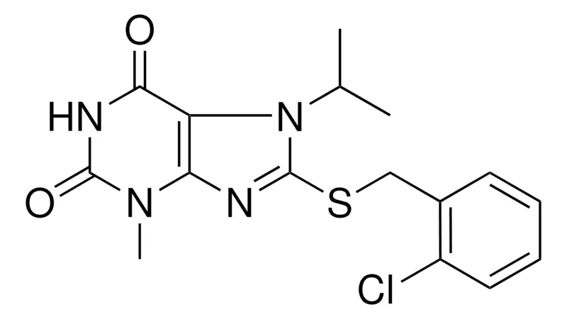Sigma-Aldrich 8-(2-CHLORO-BENZYLSULFANYL)-7-ISOPROPYL-3-METHYL-3,7-DIHYDRO-PURINE-2,6-DIONE，AldrichCPR
