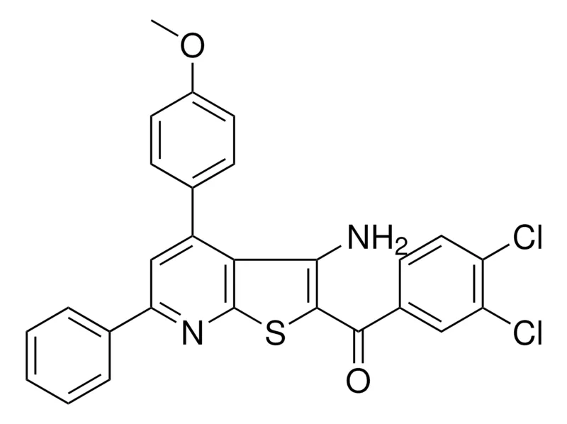 Sigma-Aldrich (3-AMINO-4-(4-MEO-PH)-6-PH-THIENO(2,3-B)PYRIDIN-2-YL)(3,4-DICHLORO-PH)-METHANONE,AldrichCPR