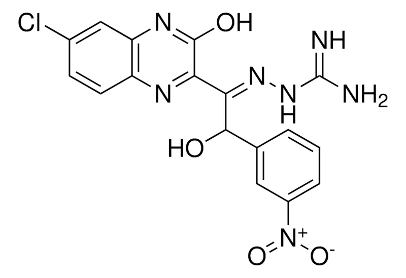 Sigma-Aldrich (2Z)-2-[1-(6-CHLORO-3-HYDROXY-2-QUINOXALINYL)-2-HYDROXY-2-(3-NITROPHENYL)ETHYLIDENE]HYDRAZINECARBOXIMIDAMIDE，AldrichCPR