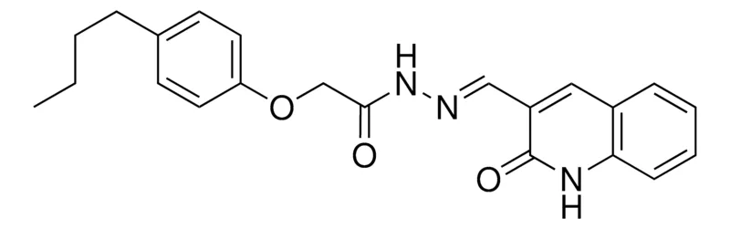 Sigma-Aldrich 2-(4-BUTYLPHENOXY)-N'-((2-OXO-1,2-DIHYDRO-3-QUINOLINYL)METHYLENE)ACETOHYDRAZIDE,AldrichCPR