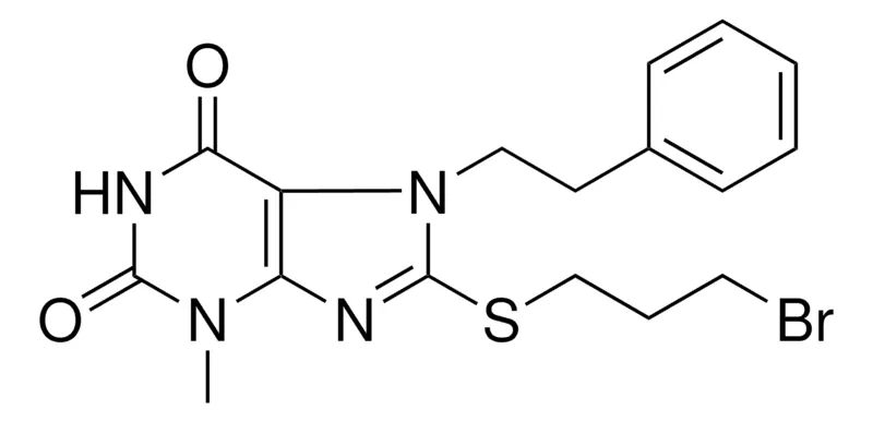 Sigma-Aldrich 8-(3-BROMO-PROPYLSULFANYL)-3-METHYL-7-PHENETHYL-3,7-DIHYDRO-PURINE-2,6-DIONE，AldrichCPR