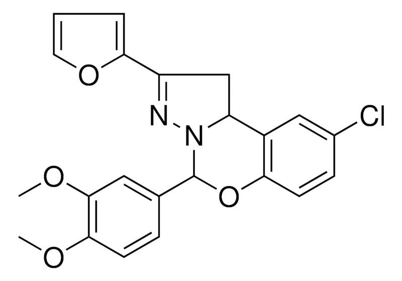 Sigma-Aldrich 9-CHLORO-5-(3,4-DIMETHOXYPHENYL)-2-(2-FURYL)-1,10B-DIHYDROPYRAZOLO[1,5-C][1,3]BENZOXAZINE，AldrichCPR