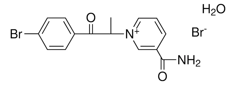 Sigma-Aldrich 1-(2-(4-BROMO-PH)-1-METHYL-2-OXO-ETHYL)-3-CARBAMOYL-PYRIDINIUM, BROMIDE HYDRATE,AldrichCPR