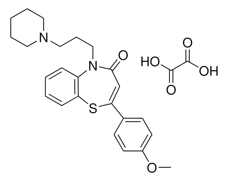 Sigma-Aldrich 2-(4-METHOXYPHENYL)-5-(3-(1-PIPERIDINYL)PR)-1,5-BENZOTHIAZEPIN-4(5H)-ONE OXALATE,AldrichCPR