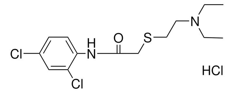 Sigma-Aldrich 2',4'-DICHLORO-2-(2-(DIETHYLAMINO)-ETHYLTHIO)-ACETANILIDE HYDROCHLORIDE,AldrichCPR