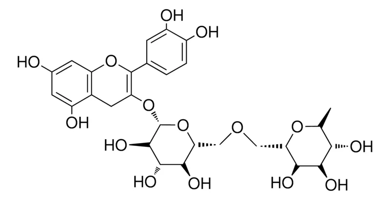 Sigma-Aldrich (2S,3R,4S,5S,6R)-2-(2-(3,4-DIHYDROXYPHENYL)-5,7-DIHYDROXY-4H-CHROMEN-3-YLOXY)-6-((((2S,3R,4R,5R,6S)-3,4,5-TRIHYDROXY-6-METHYLTETRAHYDRO-2H-PYRAN-2-YL)METHOXY)METHYL)TETRAHYDRO-2H-PYRAN-3,4,5-TRIOL，AldrichCPR