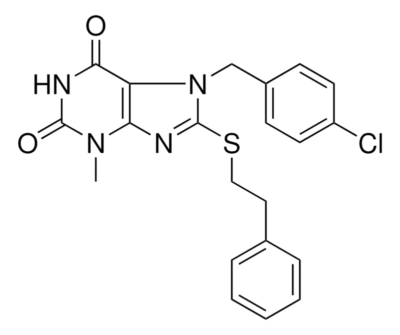 Sigma-Aldrich 7-(4-CHLORO-BENZYL)-3-METHYL-8-PHENETHYLSULFANYL-3,7-DIHYDRO-PURINE-2,6-DIONE，AldrichCPR
