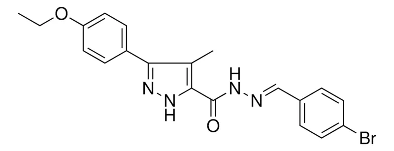 Sigma-Aldrich 5-(4-ETHOXY-PH)-4-ME-2H-PYRAZOLE-3-CARBOXYLIC ACID (4-BR-BENZYLIDENE)-HYDRAZIDE,AldrichCPR