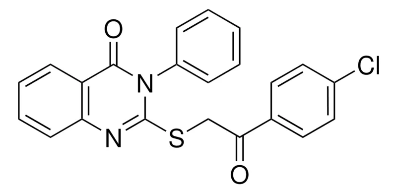 Sigma-Aldrich 2-(2-(4-CHLORO-PHENYL)-2-OXO-ETHYLSULFANYL)-3-PHENYL-3H-QUINAZOLIN-4-ONE,AldrichCPR