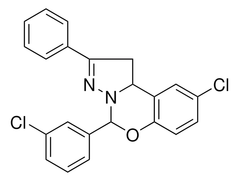 Sigma-Aldrich 8-CL-4-(3-CL-PH)-2-PHENYL-1,9B-DIHYDRO-5-OXA-3,3A-DIAZA-CYCLOPENTA(A)NAPHTHALENE,AldrichCPR