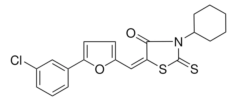 Sigma-Aldrich 5-((5-(3-CL-PH)-2-FURYL)METHYLENE)-3-CYCLOHEXYL-2-THIOXO-1,3-THIAZOLIDIN-4-ONE,AldrichCPR
