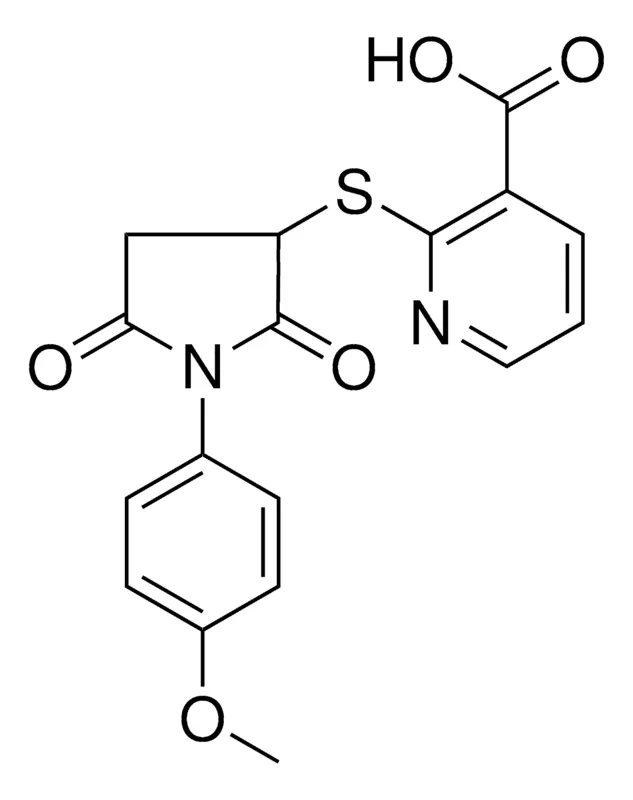 Sigma-Aldrich 2-((1-(4-METHOXYPHENYL)-2,5-DIOXO-3-PYRROLIDINYL)THIO)NICOTINIC ACID，AldrichCPR