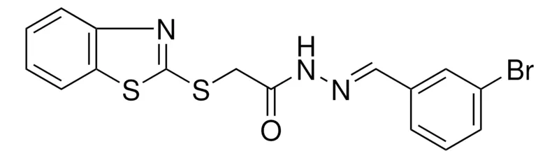 Sigma-Aldrich 2-(BENZOTHIAZOL-2-YLSULFANYL)-ACETIC ACID (3-BROMO-BENZYLIDENE)-HYDRAZIDE,AldrichCPR