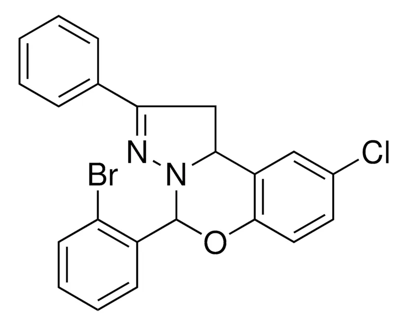 Sigma-Aldrich 4-(2-BR-PH)-8-CL-2-PHENYL-1,9B-DIHYDRO-5-OXA-3,3A-DIAZA-CYCLOPENTA(A)NAPHTHALENE,AldrichCPR