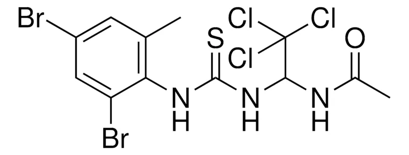 Sigma-Aldrich N-(2,2,2-TRICHLORO-1-(3-(2,4-DIBROMO-6-ME-PHENYL)-THIOUREIDO)-ETHYL)-ACETAMIDE,AldrichCPR