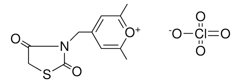 Sigma-Aldrich 4-(2,4-DIOXO-THIAZOLIDIN-3-YLMETHYL)-2,6-DIMETHYL-PYRANYLIUM, PERCHLORATE,AldrichCPR