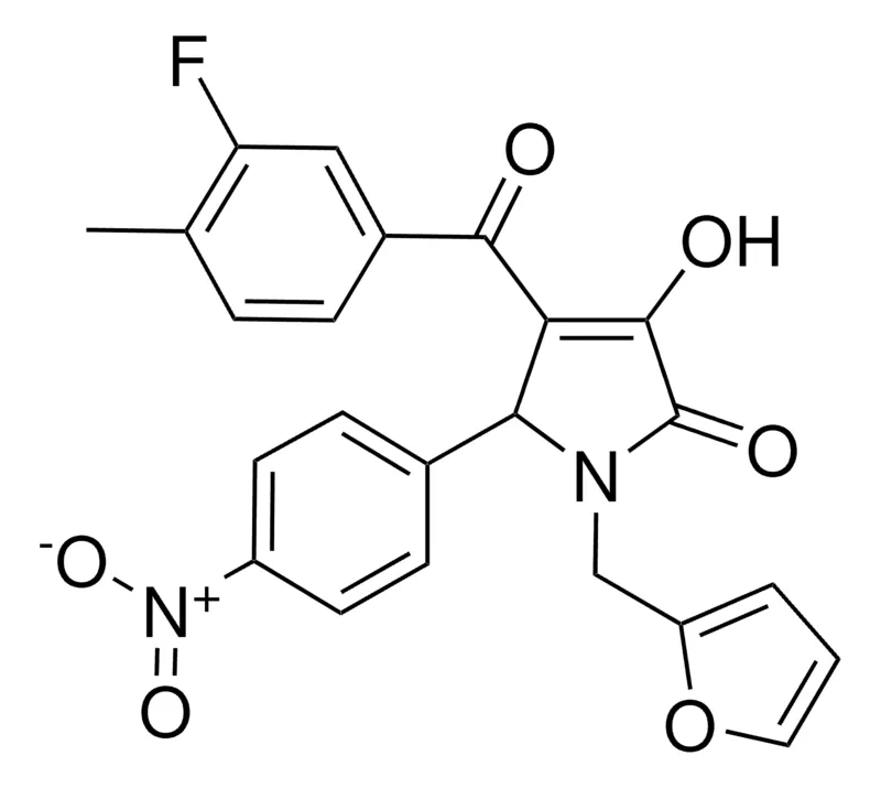 Sigma-Aldrich 4-(3-FLUORO-4-METHYLBENZOYL)-1-(2-FURYLMETHYL)-3-HYDROXY-5-(4-NITROPHENYL)-1,5-DIHYDRO-2H-PYRROL-2-ONE,AldrichCPR