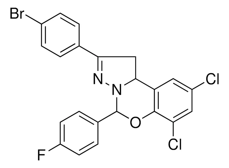Sigma-Aldrich 2-(4-BR-PH)-6,8-DICHLORO-4-(4-F-PH)-2H-5-OXA-3,3A-DIAZA-CYCLOPENTA(A)NAPHTHALENE,AldrichCPR